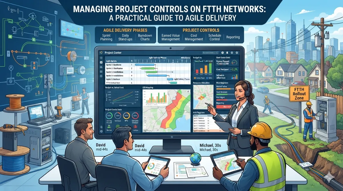 إدارة ضوابط المشروع على شبكات FTTH: دليل عملي للتسليم السريع في عمليات نشر الاتصالات واسعة النطاق